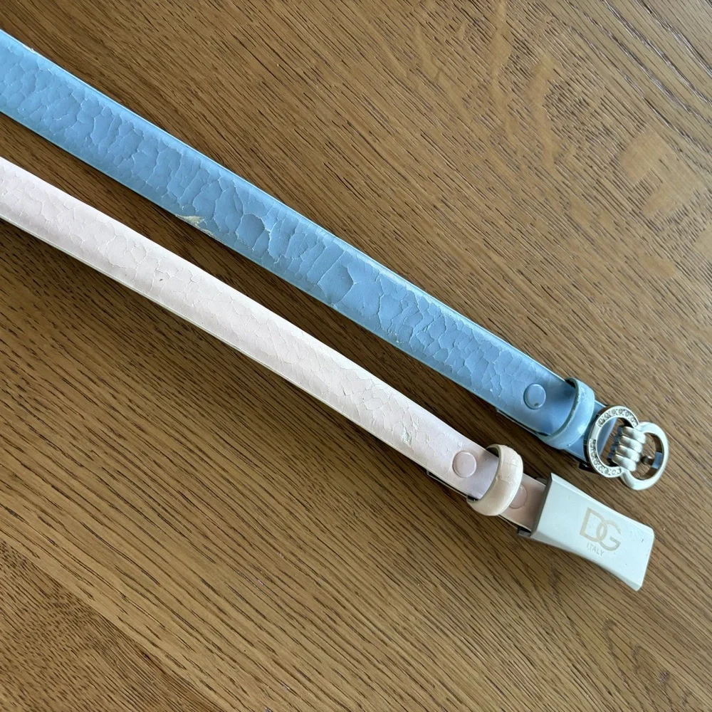 Vintage Women’s Belts Lot Size M Unbranded Buckle Set Y2K Bundle Unique